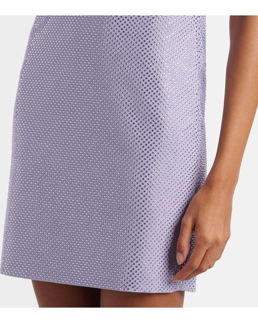 Roland Mouret Purple Minikleid Mit Kristallen