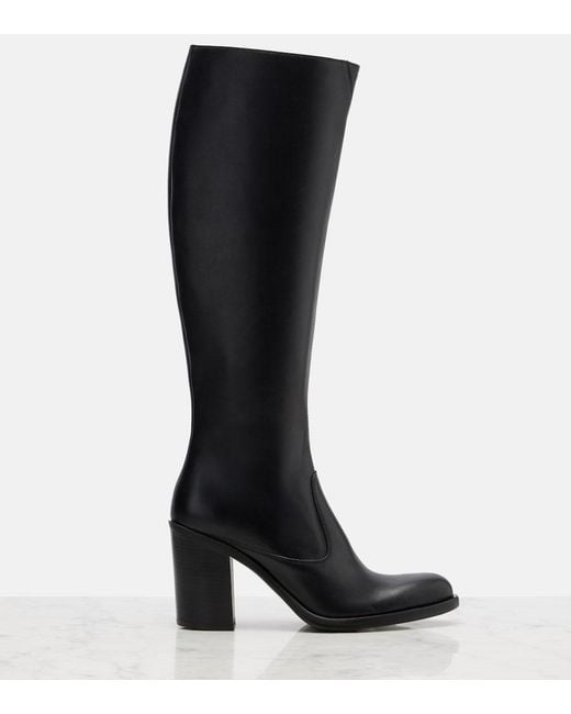 Chloé Black Phoenix 90 Leather Knee-High Boots