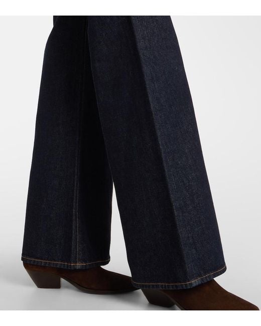 Ulla Johnson Blue Delphine Wide-Leg Jeans