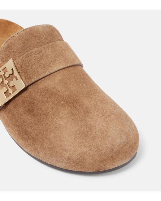 Tory Burch Brown Mellow Suede Mules