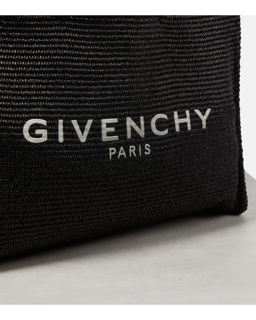 Bolso G-Tote Medium de rafia Givenchy de color Black
