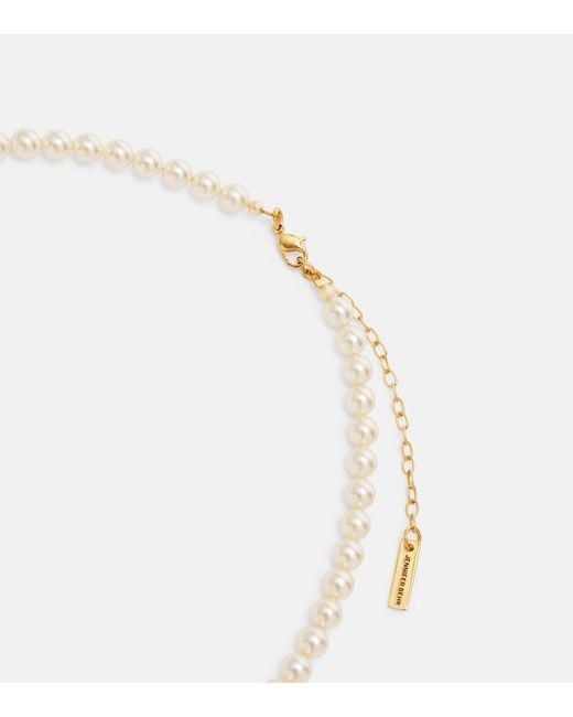 Jennifer Behr Metallic Siren Faux Pearl-Plated Necklace