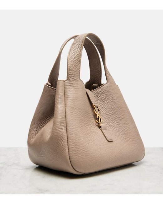 Saint Laurent Brown Le 5 A 7 Bea Baby Leather Top-Handle Bag