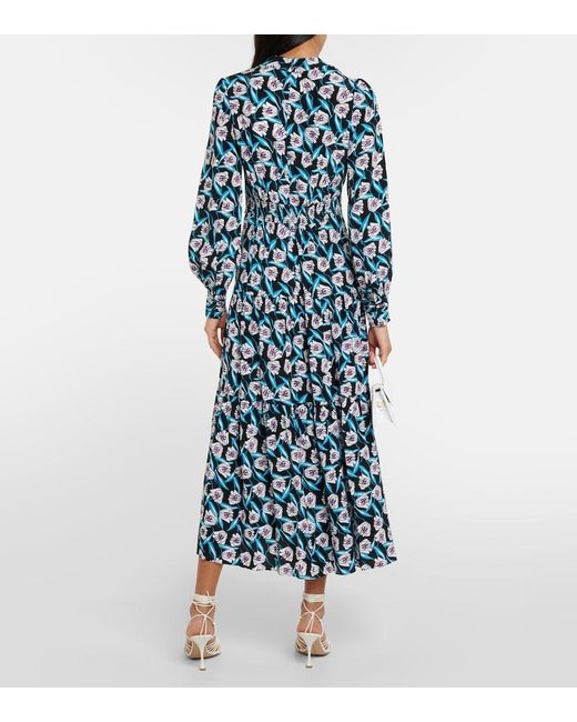 Diane von Furstenberg Blue Gil Shirtdress