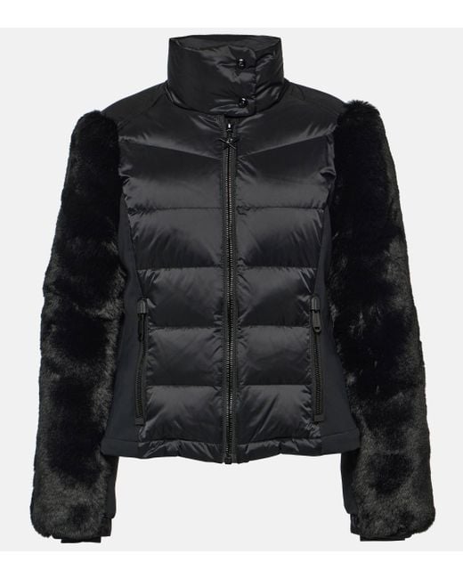 Goldbergh Black Fairytale Faux Fur-trimmed Ski Jacket
