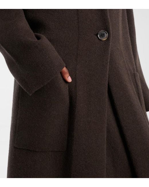 Lisa Yang Brown Mantel Amie Aus Kaschmir