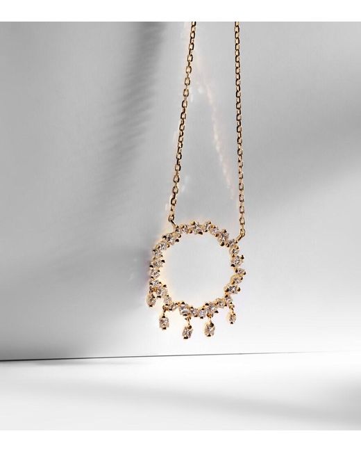 Suzanne Kalan White 18Kt Necklace With Diamonds