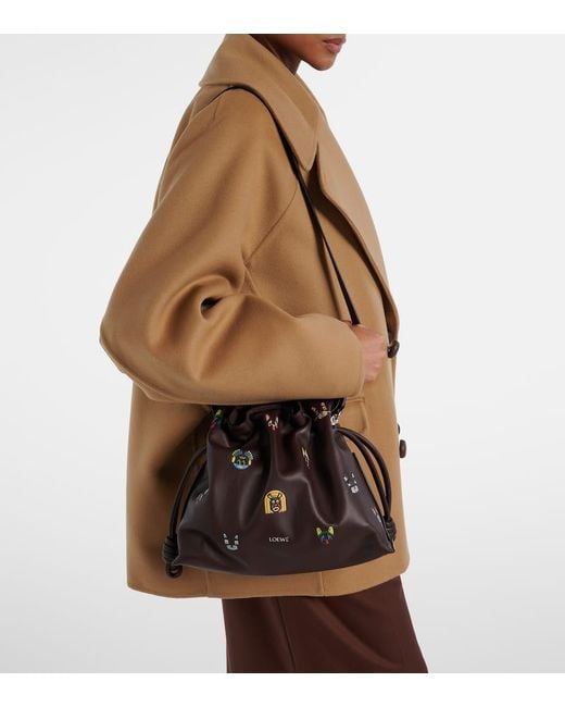 Loewe Brown X Louis Wain Flamenco Medium Clutch