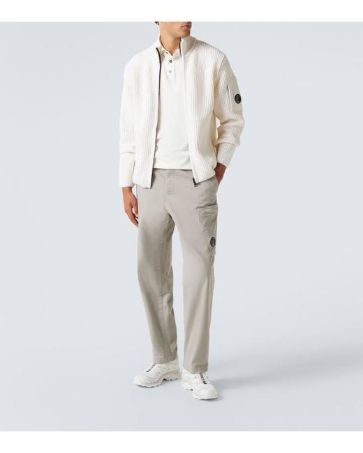C P Company Jacke Lens Aus Einem Wollgemisch in White für Herren