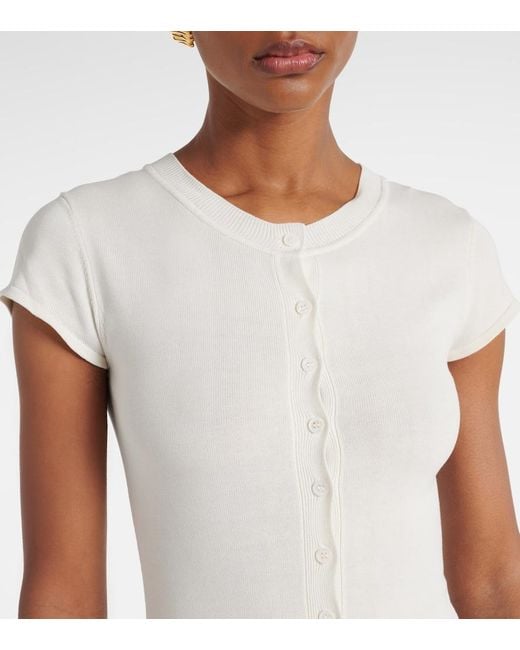 Robe Longue Caden En Soie Melangee AYA MUSE en coloris White