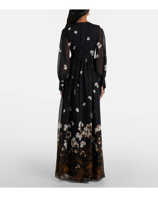 Erdem Black Robe Aus Seide
