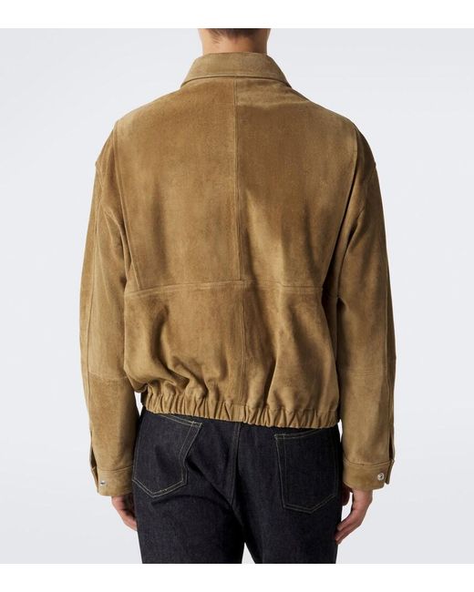 Arma Brown Maddox Suede Blouson Jacket for men