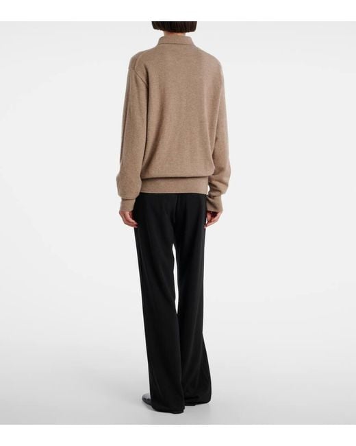 The Row Natural Lillia Cashmere Cardigan