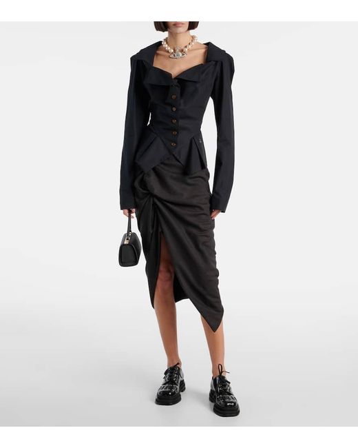 Chemise Monday En Coton Vivienne Westwood en coloris Black