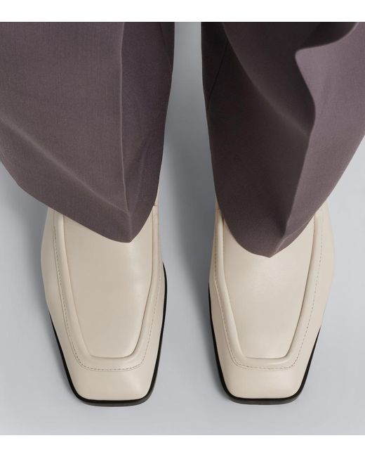 A.Emery White Lane Leather Loafers