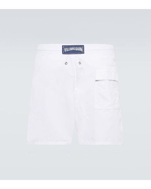 Vilebrequin White Drawstring Swim Shorts for men