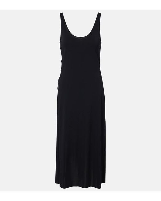 Eres Blue Ellipse Cutout Midi Dress