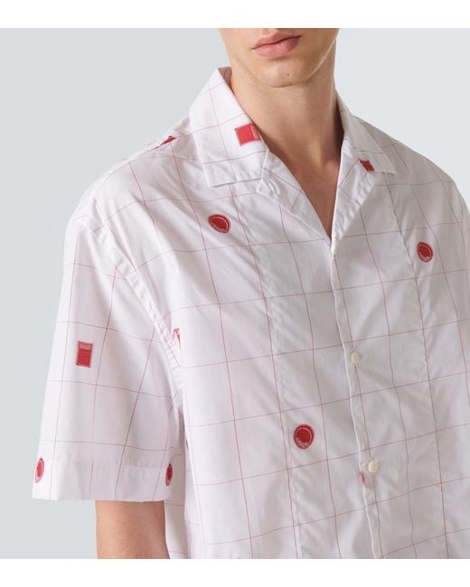 Jacquemus White Jacquemus Jean Jacquard Vacation Shirt for men