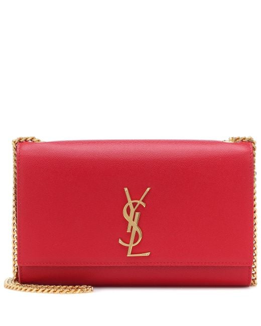 Saint Laurent Red Medium Kate Leather Shoulder Bag