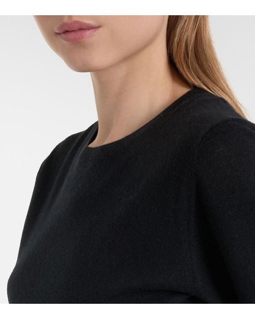 Extreme Cashmere Black N°416 Noor Wool And Cashmere Sweater