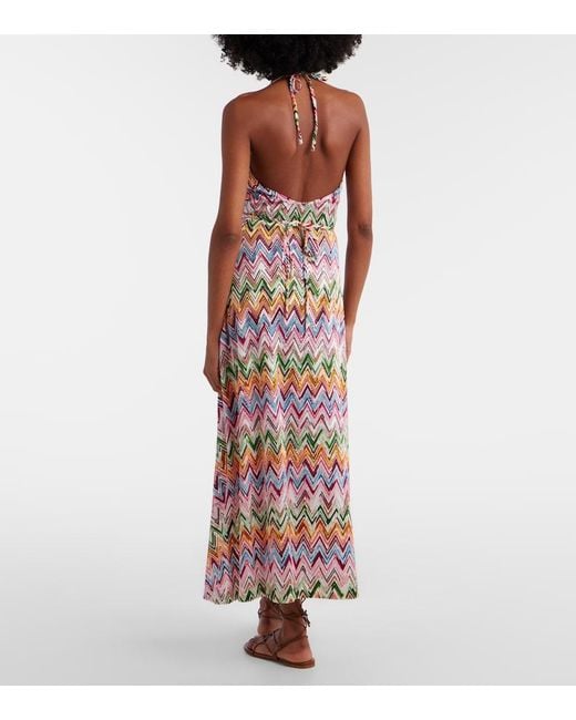 Missoni White Zigzag Midi Dress