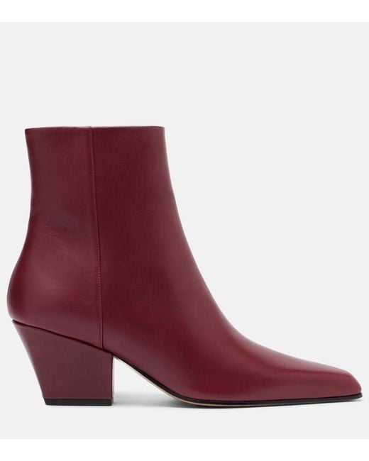 Paris Texas Purple Jane Leather Ankle Boots
