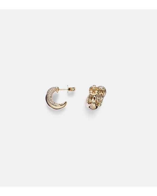 SHAY White 18Kt Earrings With Diamonds