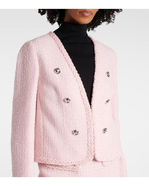 Giambattista Valli Pink Jacke Aus Tweed