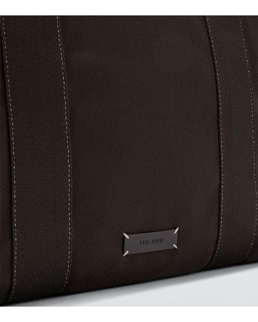 The Row Black Sisal Canvas Duffel Bag for men