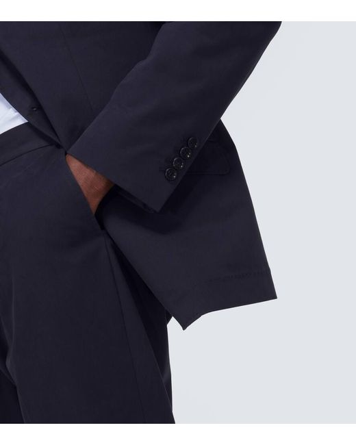 Brunello Cucinelli Anzug Aus Baumwolle Und Kaschmir in Blue für Herren