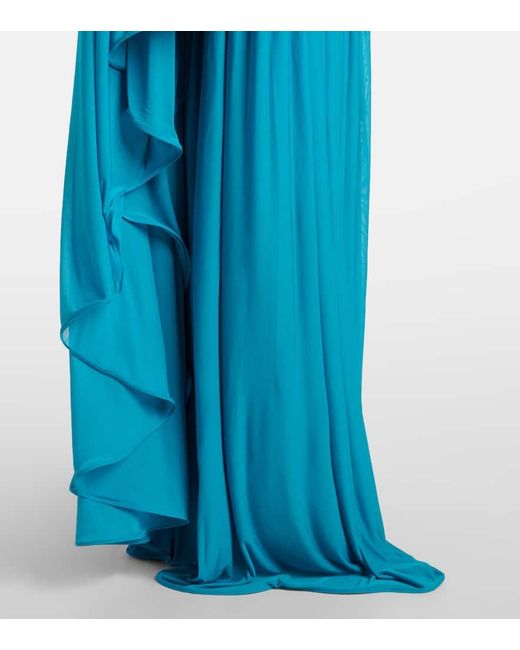 Christopher Esber Blue Maxikleid Gyre Suspended Stream
