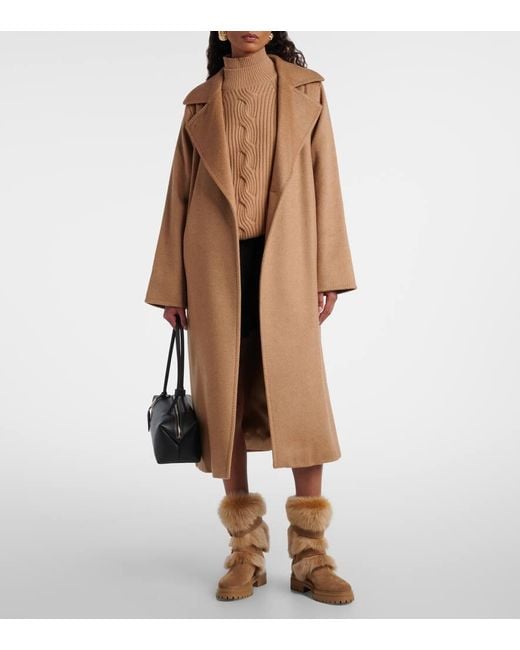 Gianvito Rossi Brown Stiefel Maverick Aus Veloursleder