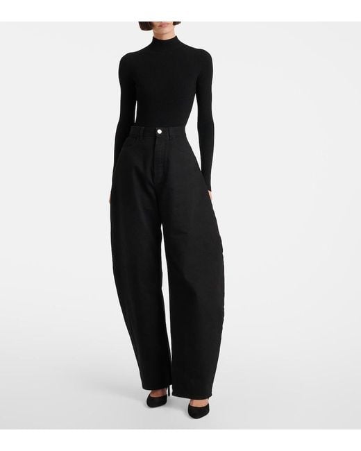 Alaïa Black Cutout Suede Ankle Boots