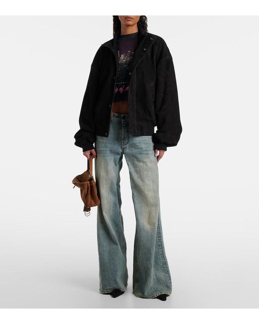 Balenciaga Black Suede Jacket