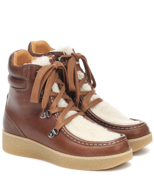 Isabel Marant Alpica Shearling-trimmed 