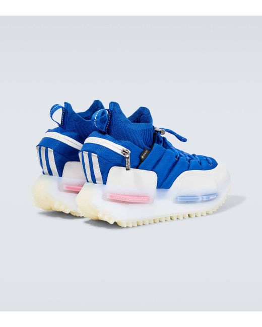 Moncler Genius Blue X Adidas Nmd High-top Woven Trainers