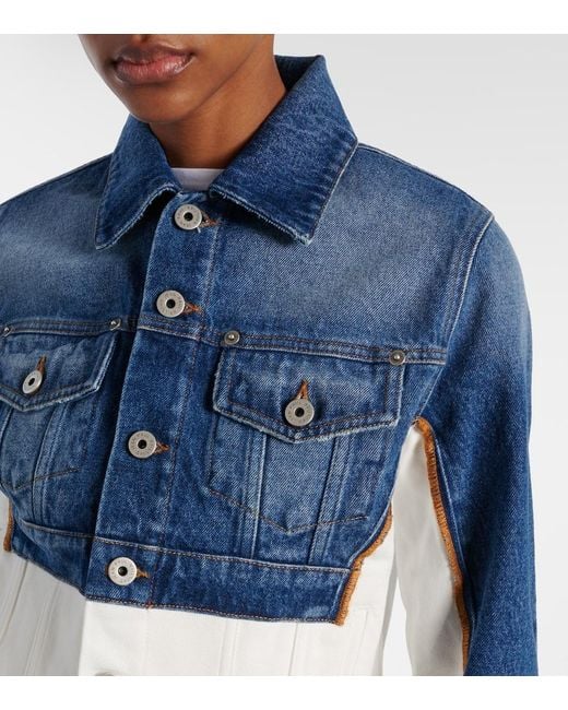 Jean Paul Gaultier Blue Petit Grand Paneled Denim Jacket