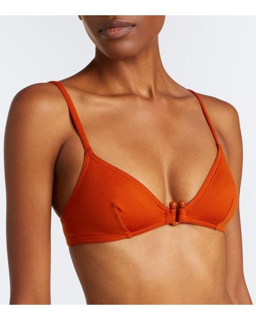 Eres Red Stylish Bikini Top