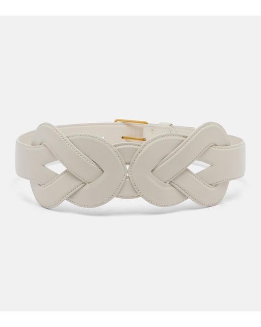 Altuzarra White Loopy Leather Belt