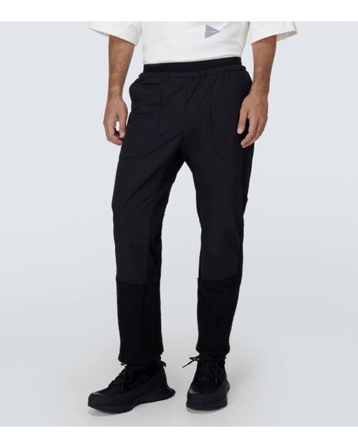 And Wander Blue Technical Pants for men
