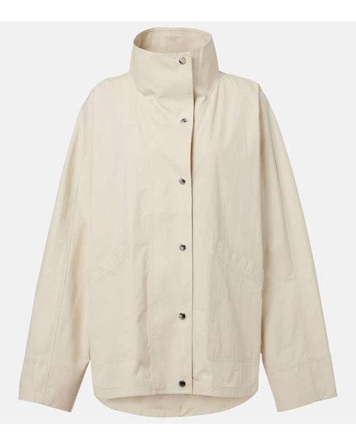 Totême  Natural Jacke Aus Einem Baumwollgemisch