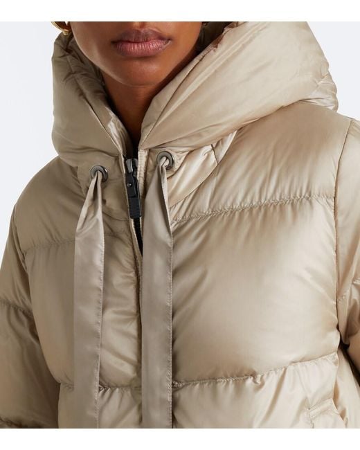 Max Mara Natural Hooded Down Jacket