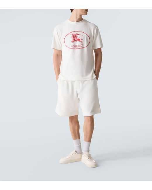 Burberry Shorts Ekd Aus Frottee in White für Herren