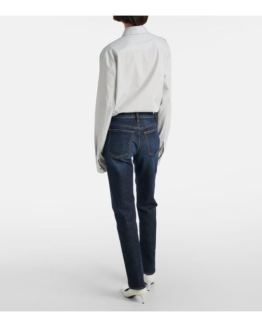 Khaite Blue Straight Jeans Viv