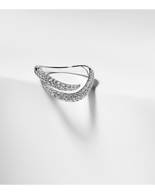 Bague Zara En Or Blanc 18 Ct Et Diamants Anita Ko en coloris White