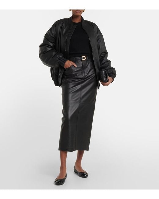 Tod's Black Bubble Leather Ballet Flats