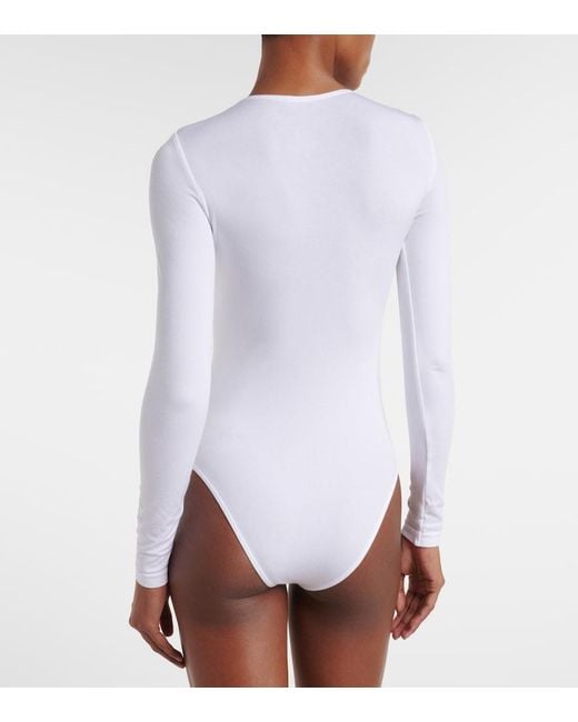Wolford White Berlin Bodysuit
