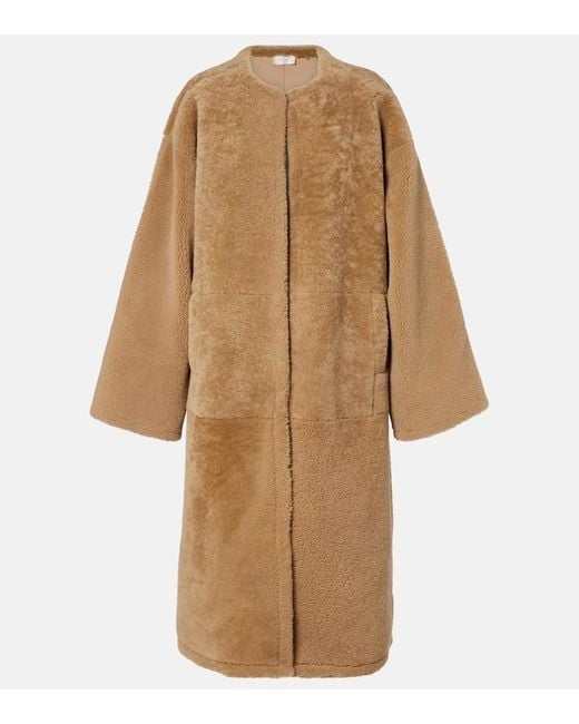The Row Natural Narol Shearling Coat