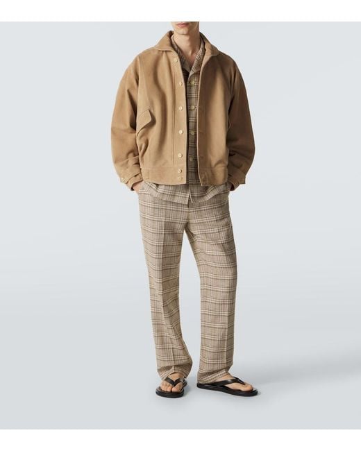 Auralee Natural Suede Blouson Jacket for men