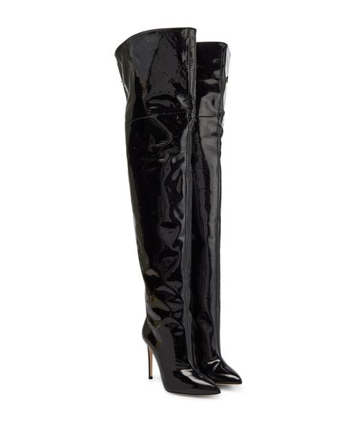 Paris Texas Patent Leather Overtheknee Boots in Black Lyst